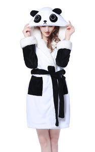 Adult Panda Robe Pajamas on newcosplay.net | Low Priced Panda Robe