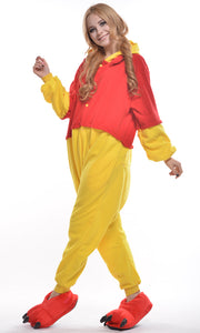 NEWCOSPLAY Adult Winnie the Pooh Onesie Pajams Suit Costume