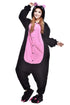 NEWCOSPLAY Unisex Adult Black Pig Cosplay Onesie Pajamas- Plush One Piece Costume