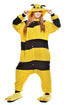 NEWCOSPLAY Unisex Adult Bee Cosplay Onesie Pajamas- Plush One Piece Costume