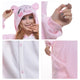 NEWCOSPLAY Unisex Adult Onesie Animal Pink Pig Pajamas Plush One Piece Cosplay Costume