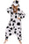 NEWCOSPLAY Unisex Adult Cow Cosplay Onesie Pajamas- Plush One Piece Costume
